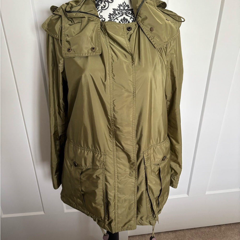 Burberry Green Rain Jacket